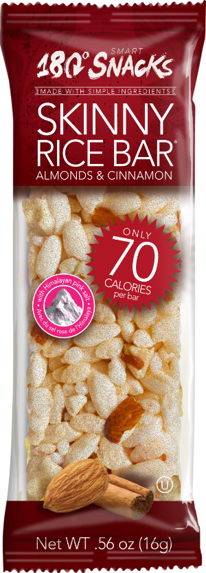 Skinny Rice Bar with Almonds, Cinnamon with Himalayan Salt (14 count ...