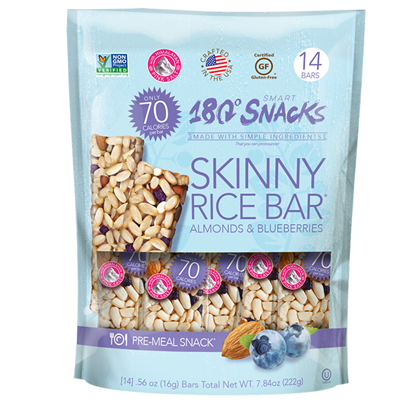 Skinny Rice Bar with Blueberries, Almonds, and Himalayan Salt (14 coun ...